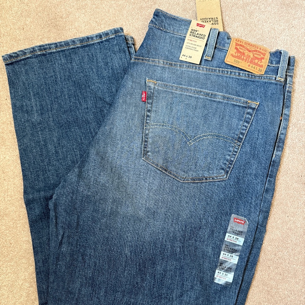 Men’s Levi Jeans Relaxed Straight 559. 44x38